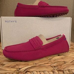 COPY - Rothy’s driving loafers.   Raspberry color